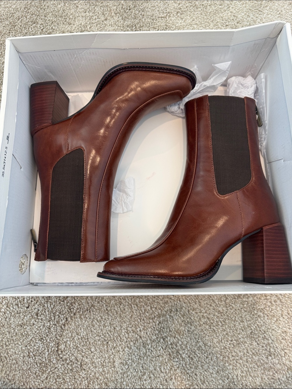 Steve Madden Women’s Brown Leather Downtown Boots